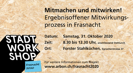 Banner Stadtworkshop Frasnacht