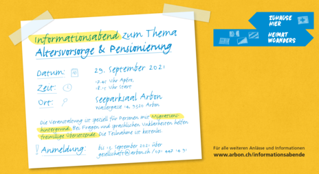 Bild Infoabend Altersvorsorge